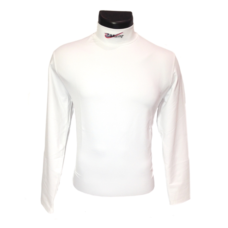 Mens Cool Base Layer WHITE GBRacing